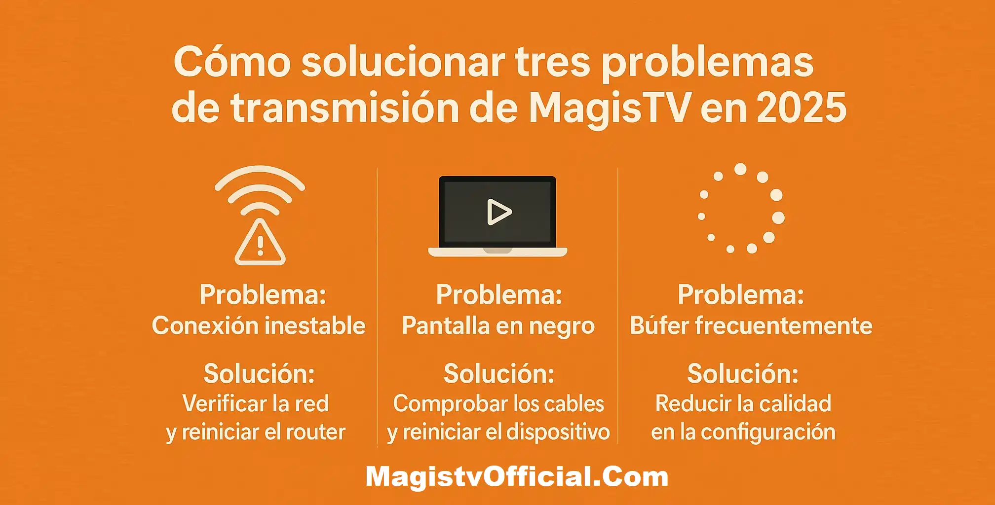 Cómo solucionar tres problemas de transmisión de MagisTV en 2025