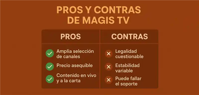 Pros y contras de Magis TV